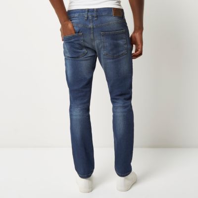 Mid blue wash Dylan slim fit jeans